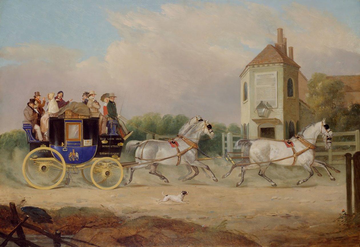 Stourbridge à Birmingham Royal Mail Coach, 1842 - W. J. Pringle