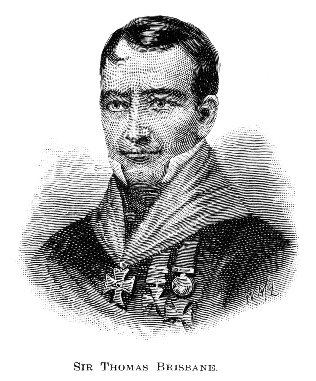 Sir Thomas Brisbane, soldat britannique, gouverneur colonial et astronome, 1886 - W. Macleod