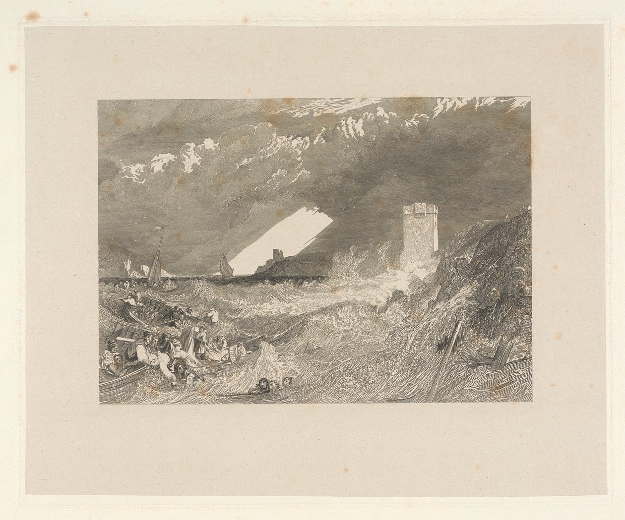Entrée du port de Fowey, Cornouailles - W. R. Smith