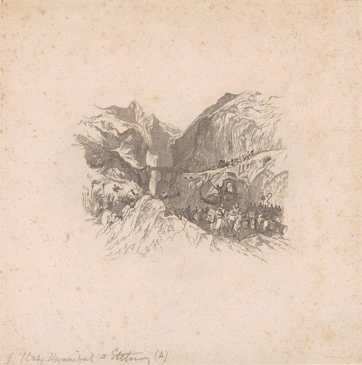 Hannibal passant les Alpes (vignettes) - W. R. Smith