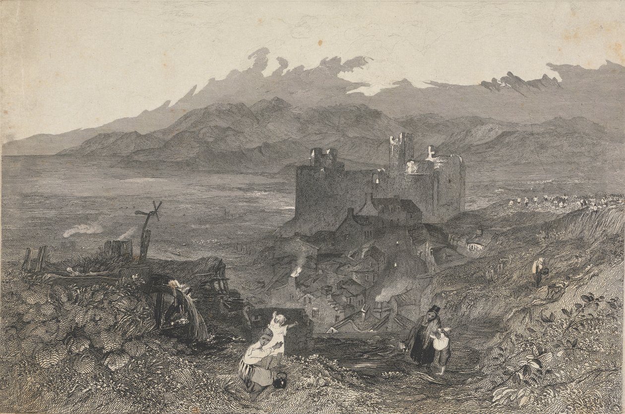 Château de Harlech, nord du Pays de Galles - W. R. Smith