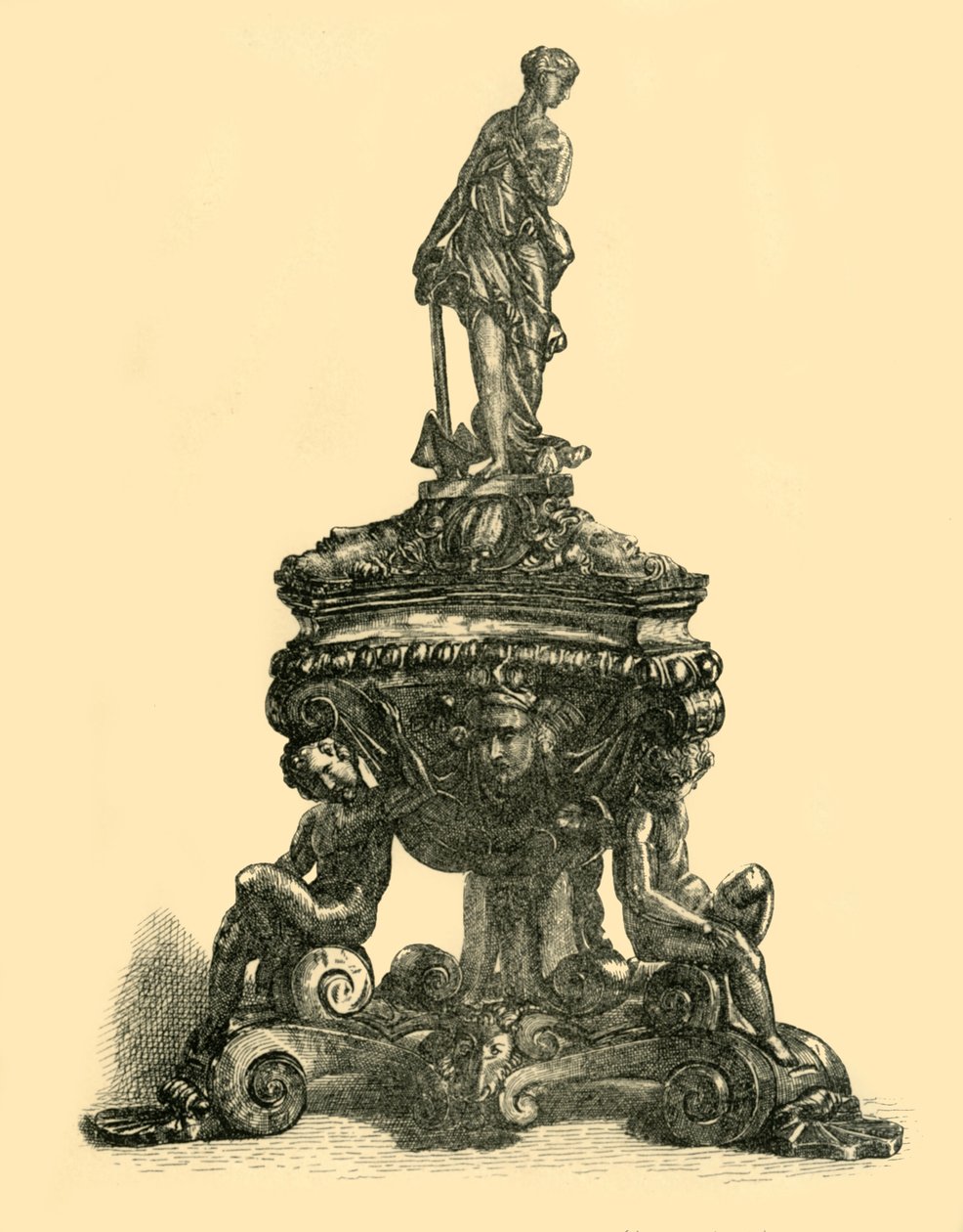 Encrier en bronze, milieu-fin du 16e siècle - W. W. McCarty