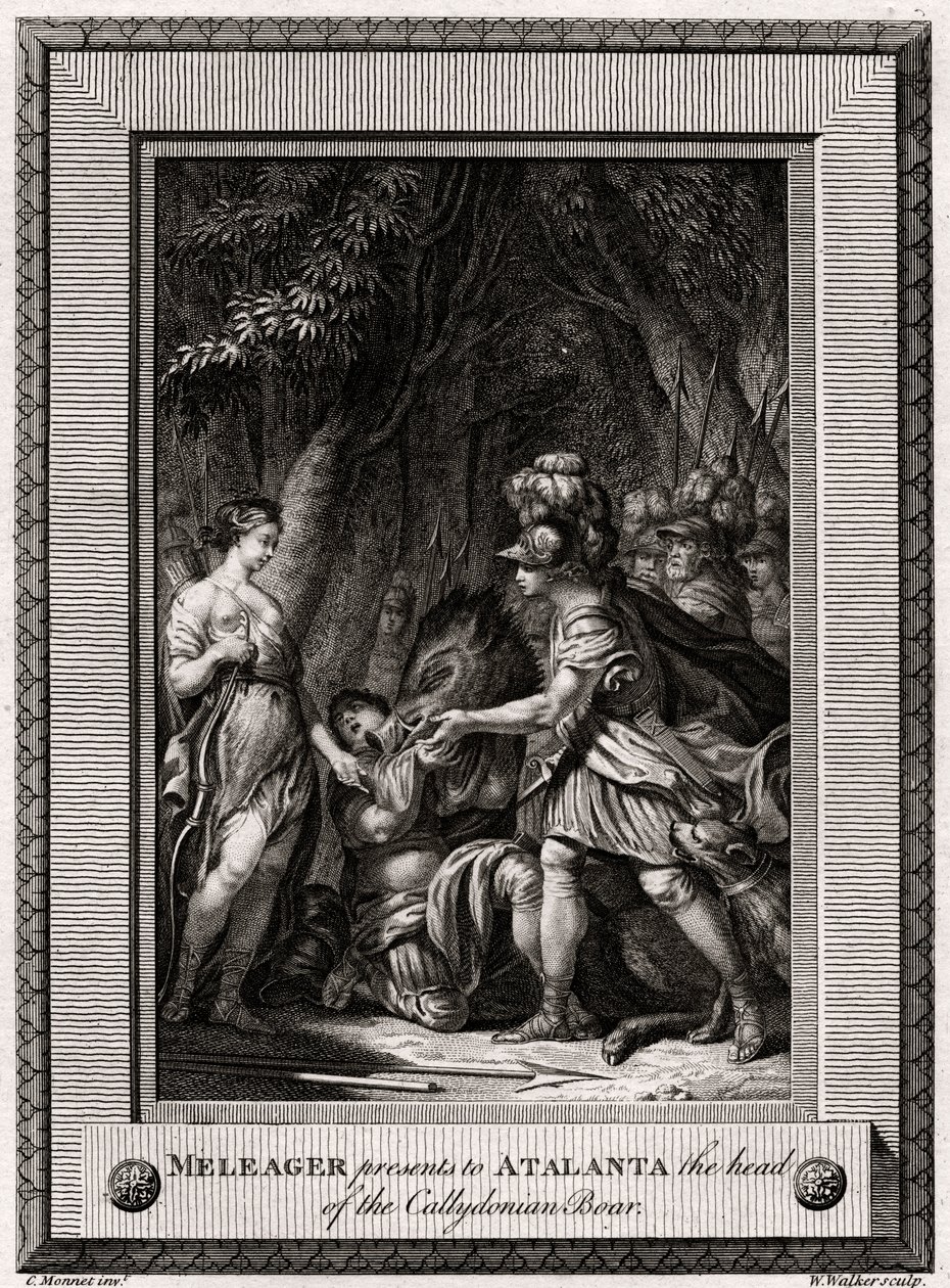 Méléagre présente à Atalante la tête du sanglier de Calydon, 1774 - W. Walker