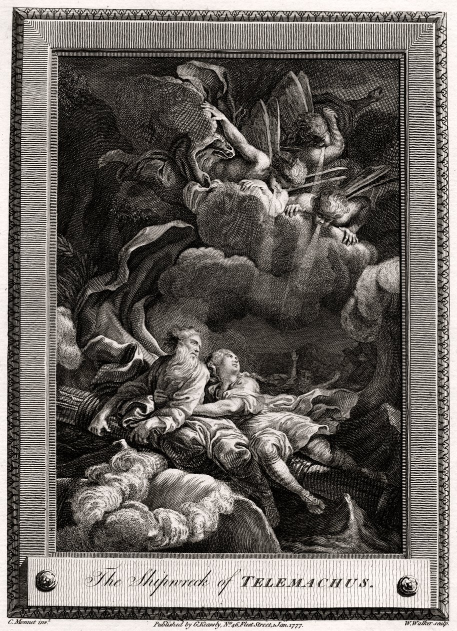 Le naufrage de Télémaque, 1777 - W. Walker