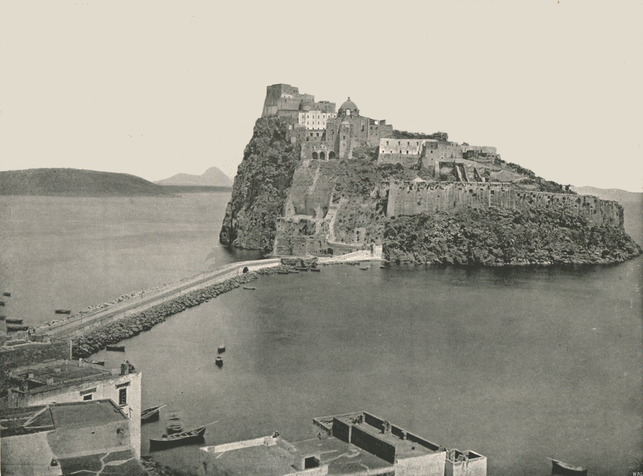 Château aragonais, Ischia, Italie, 1895 - W and S Ltd