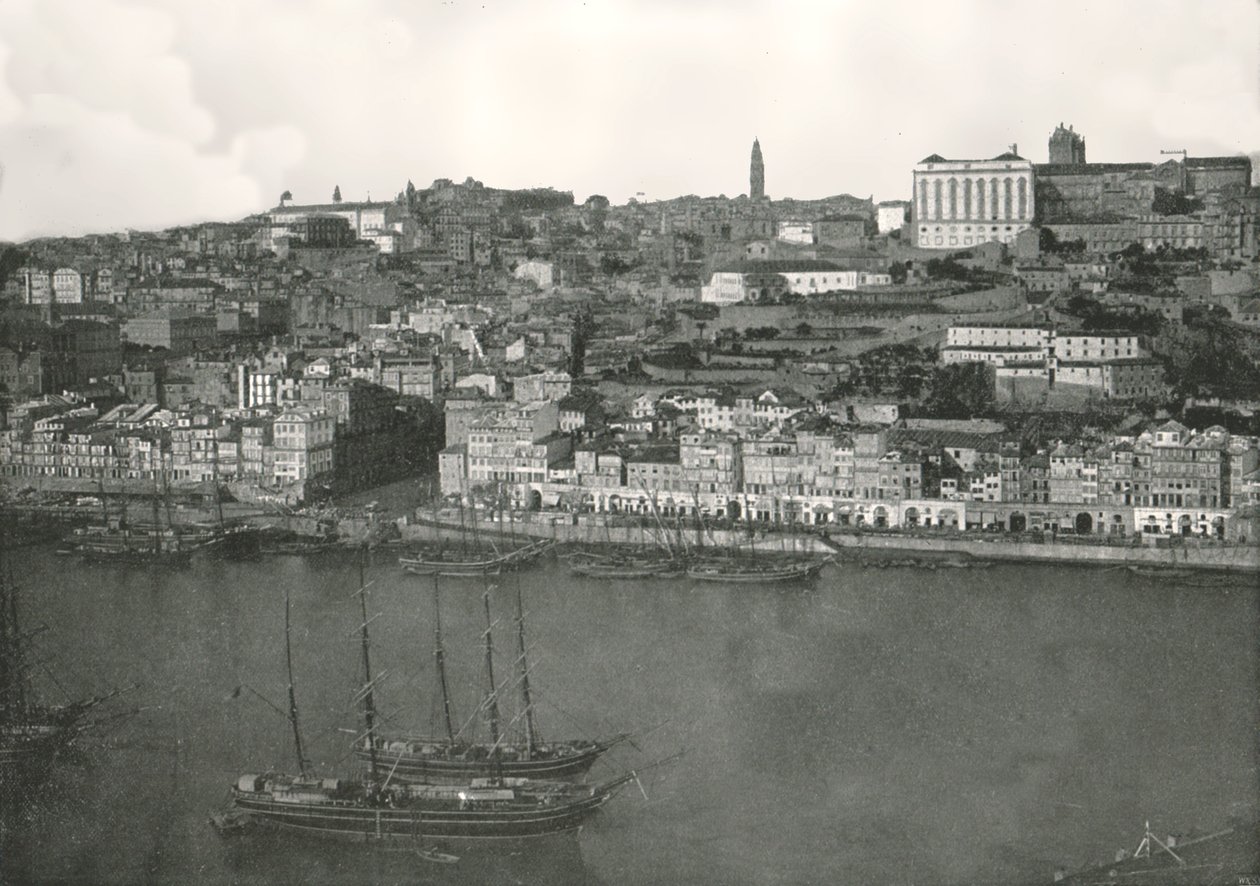 Panorama de la ville de Porto, Portugal, 1895 - W and S Ltd