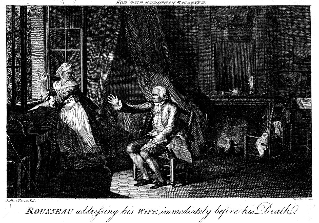 Jean Jacques Rousseau 1712-1778, philosophe et éducateur des Lumières françaises - Walker