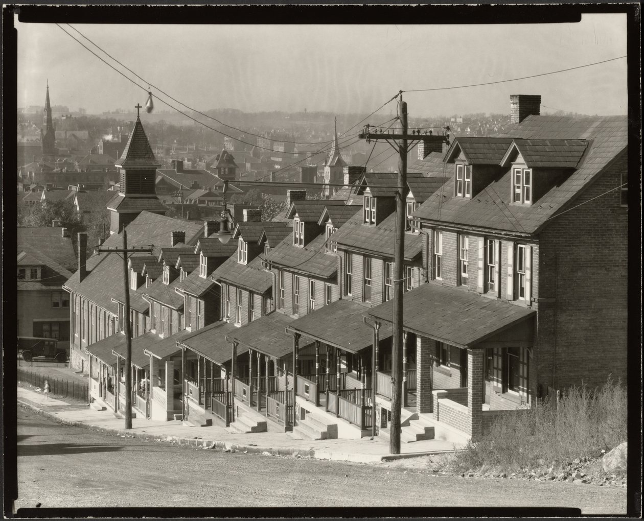 Maisons bifamiliales à Bethlehem, Pennsylvanie - Walker Evans