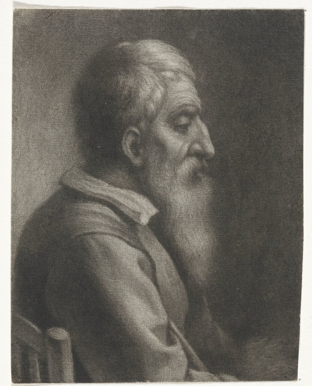 Vieil homme barbu sur une chaise - Wallerant Vaillant