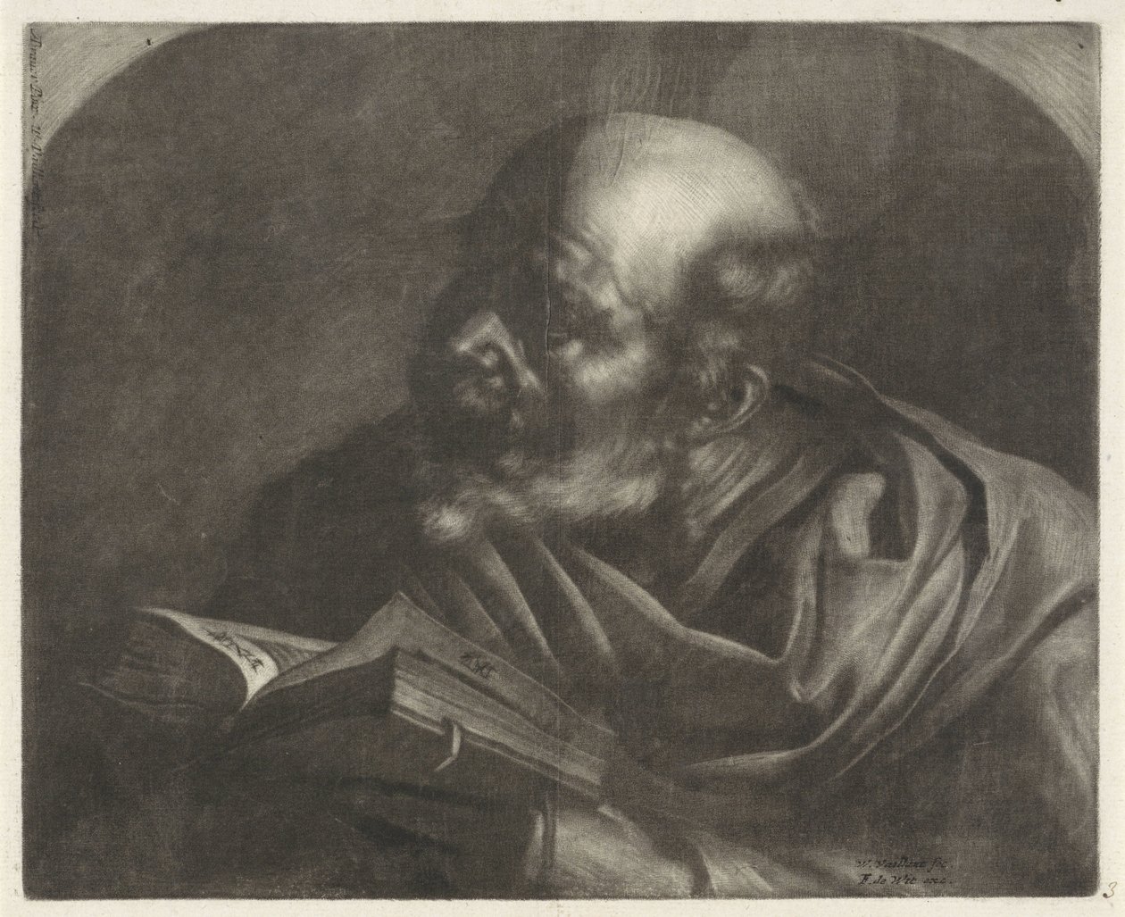 Homme chauve (Geleerden of filosofen) - Wallerant Vaillant