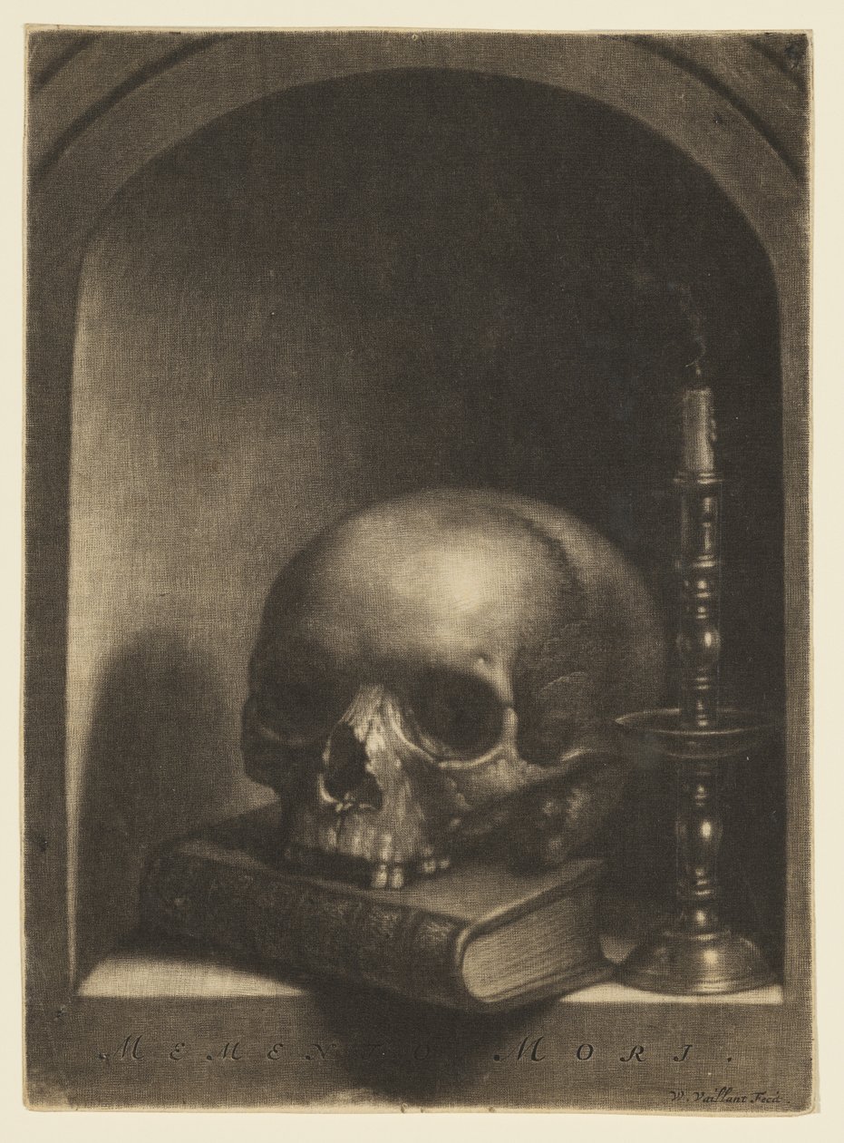 Nature morte vanitas dans une niche - Wallerant Vaillant