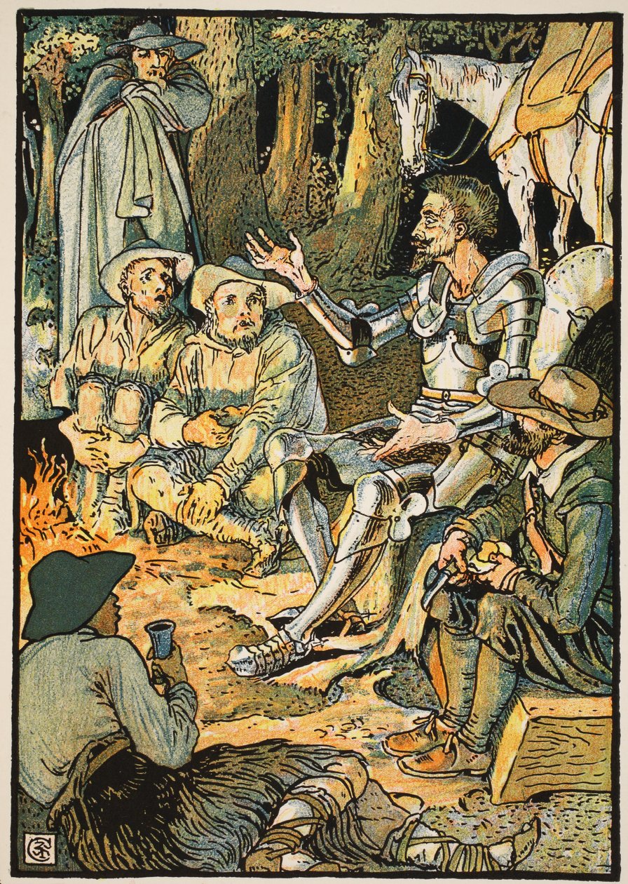 Don Quichotte et les chevriers, illustration de 