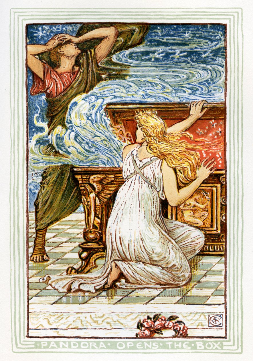 La boîte de Pandore - Walter Crane
