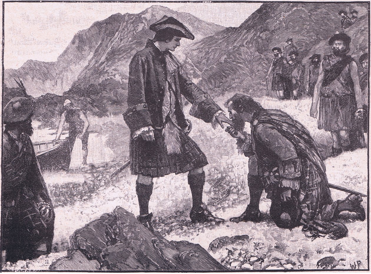 Le débarquement du prince Charles en 1745 - Walter Paget