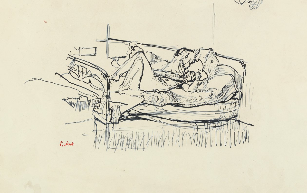 Nu allongé sur un lit - Walter Richard Sickert