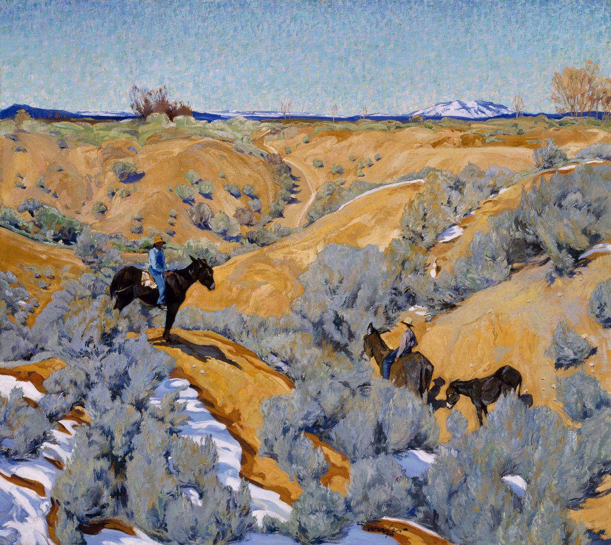 Dans un arroyo, vers 1914-24 - Walter Ufer