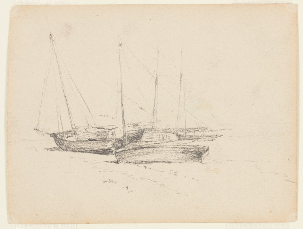 Bateaux de pêche sur le rivage - Walter Clark
