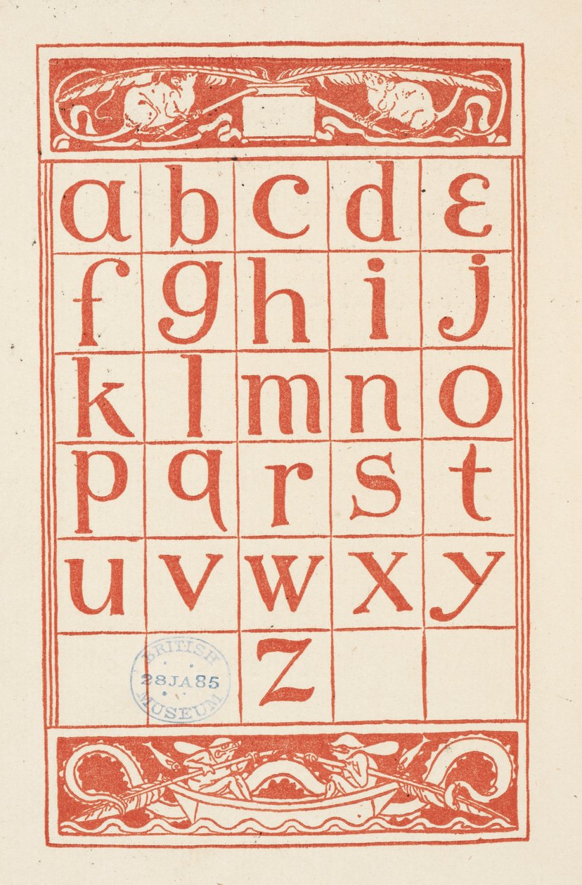 Une table alphabétique pour 