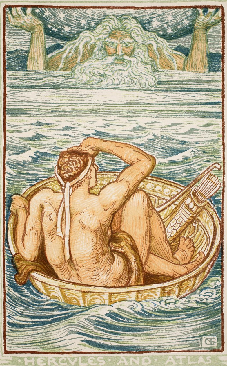 Hercule et Atlas, illustration de 