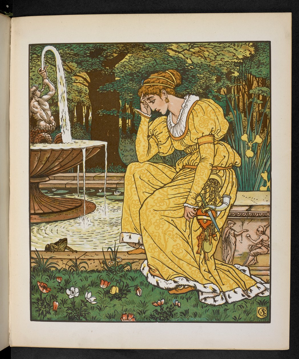 Illustration pour le Prince Grenouille - Walter Crane