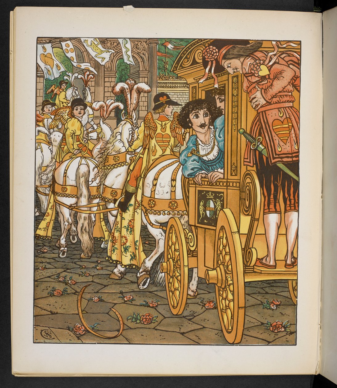 Illustration pour Le Prince Grenouille. - Walter Crane