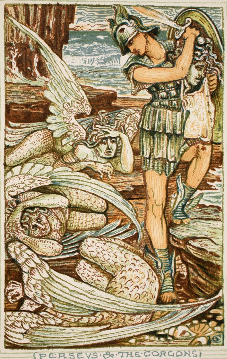 Persée et les Gorgones, illustration de 