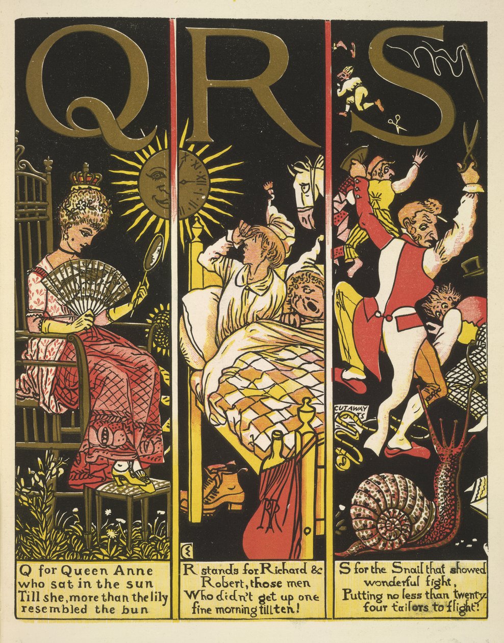 QRS- Q pour la reine Anne; R pour Richard et Robert; et S pour l