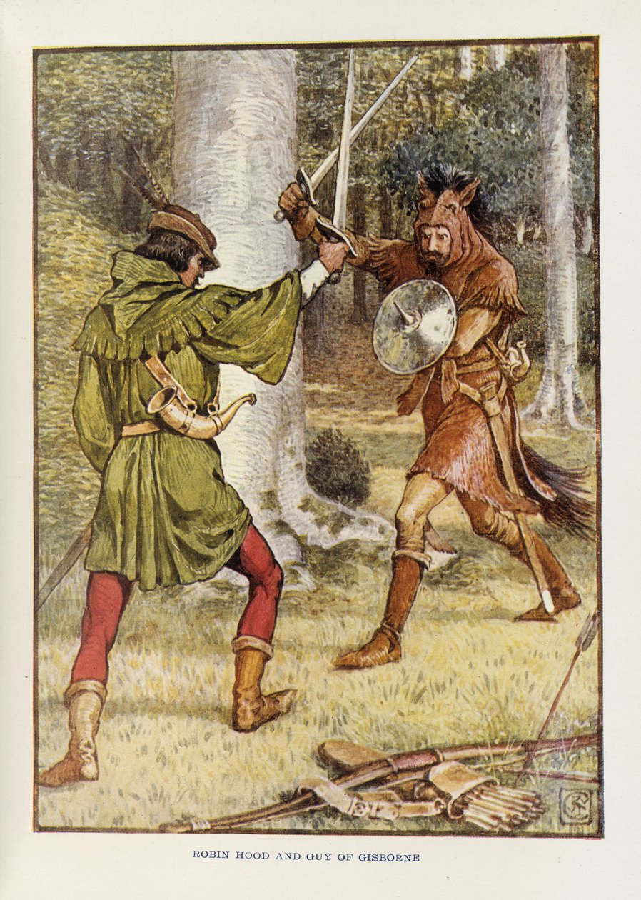 Robin des Bois et Guy de Gisborne - Walter Crane