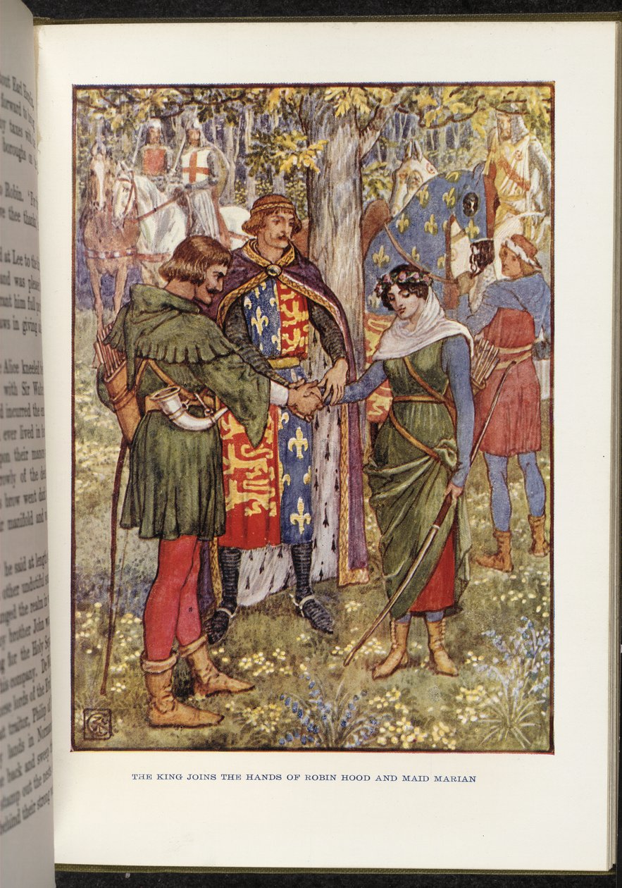 Robin des Bois et Maid Marian - Walter Crane