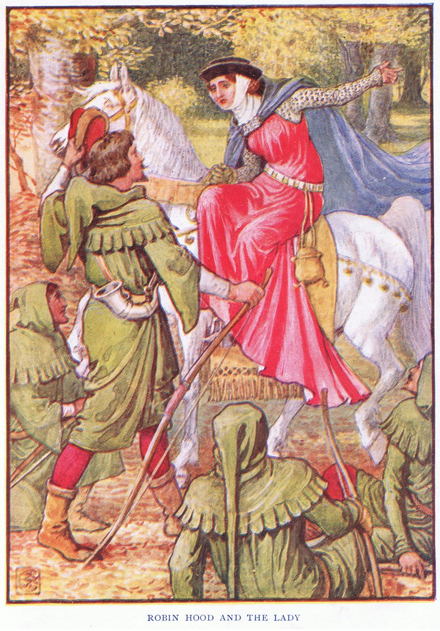 Robin des Bois et la dame - Walter Crane