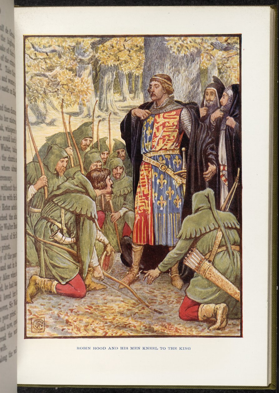 Robin des Bois devant Richard Ier - Walter Crane