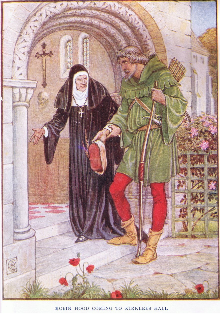 Robin des Bois arrivant à Kirkley Hall, c.1920 - Walter Crane