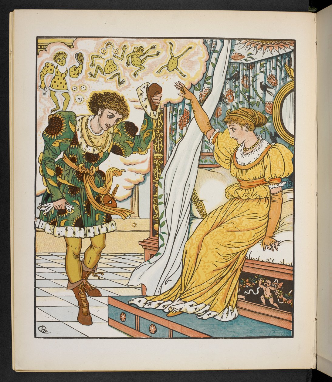 La fille du roi et la grenouille, par Jakob et Wilhelm Grimm - Walter Crane