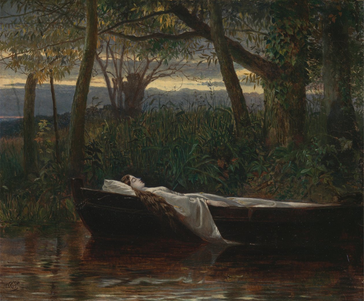 La Dame de Shalott [1862, Royal Academy of Arts, London, catalogue d