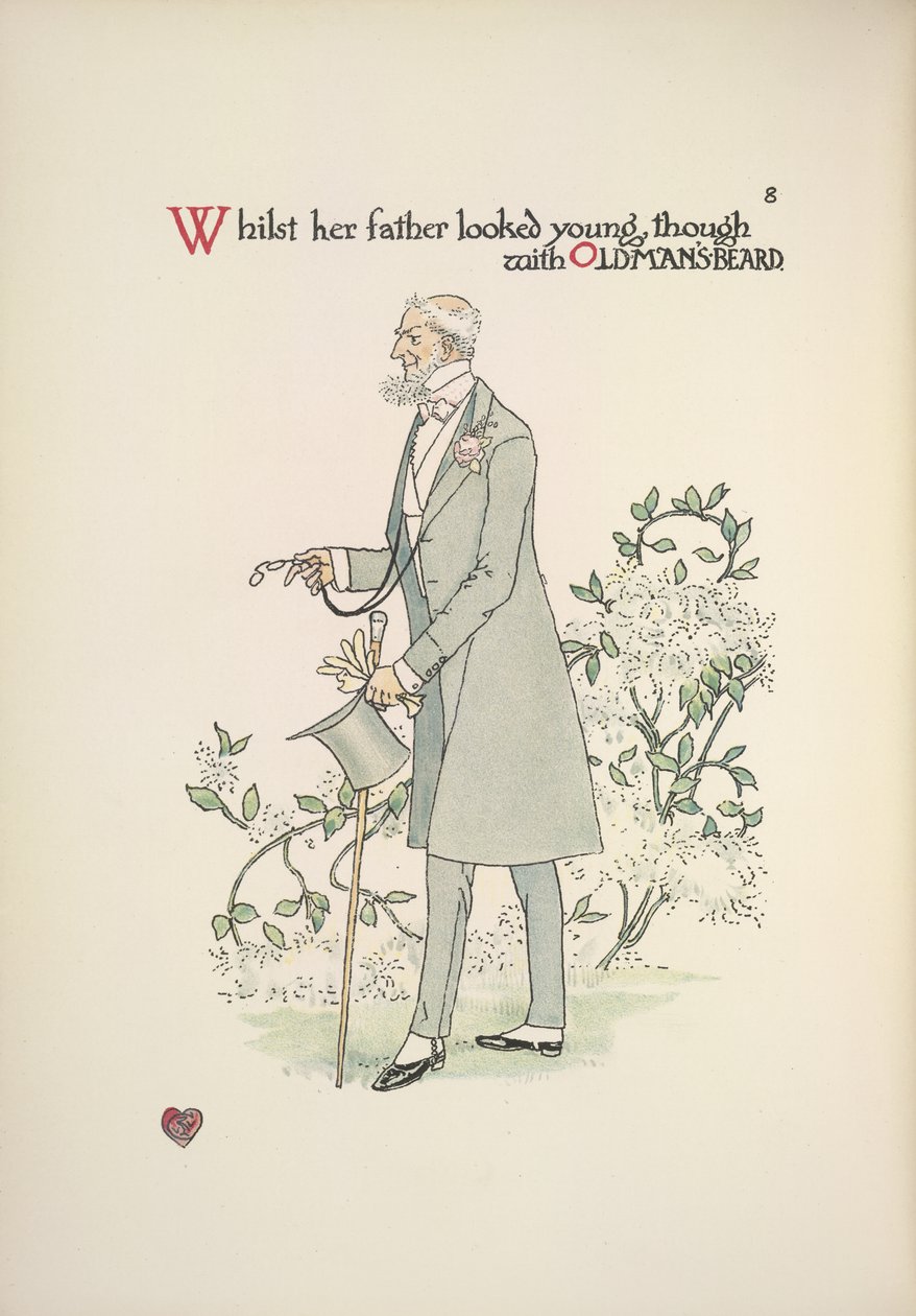 Le père de la mariée en habit de matin - Walter Crane