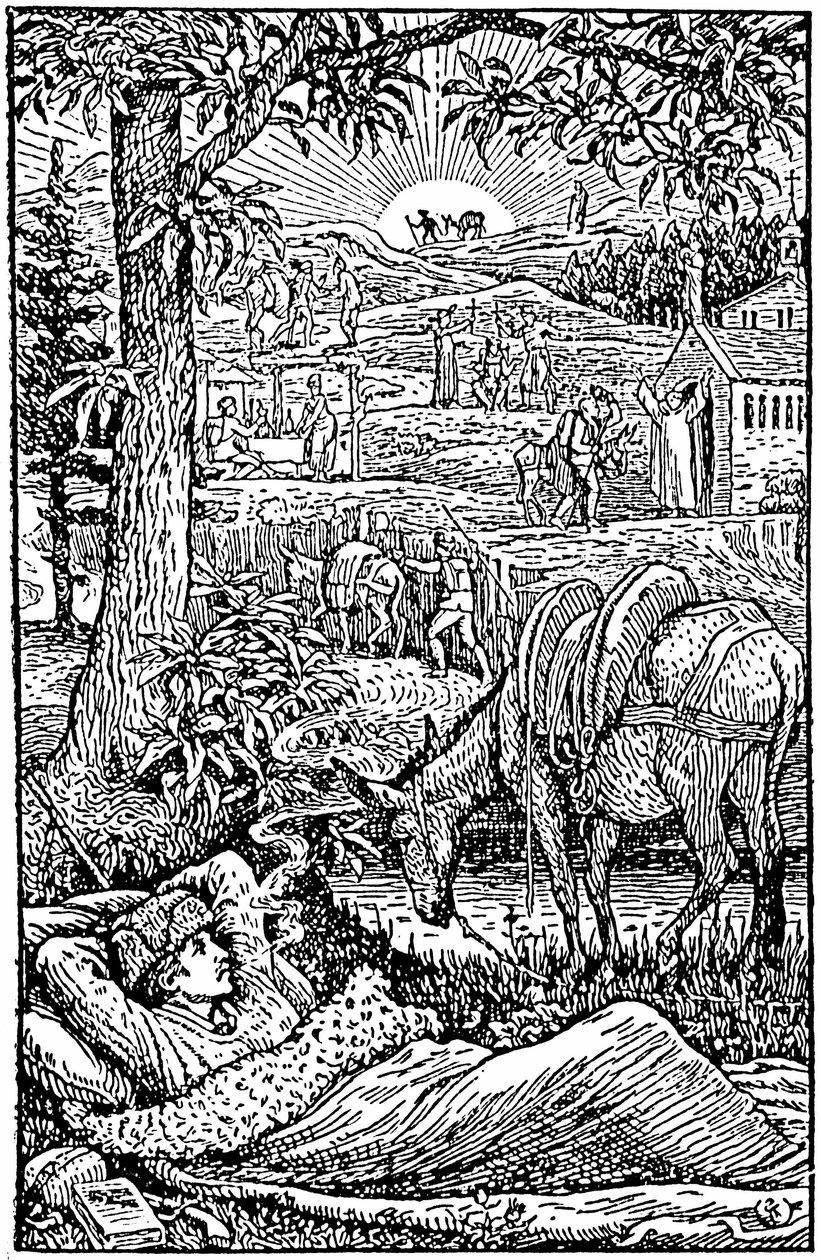 Voyages avec un âne dans les Cévennes par Robert Louis Stevenson. de la soirée, L