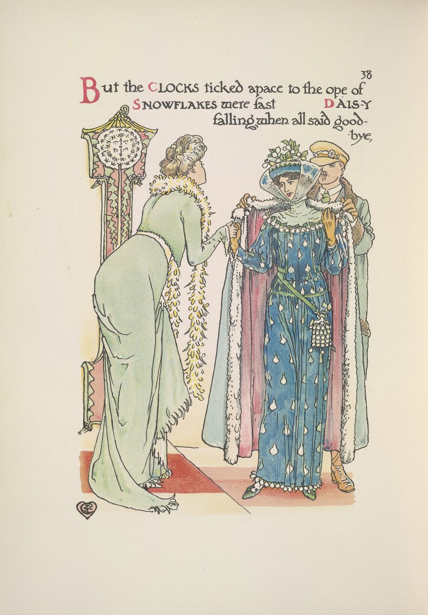 Les invités du mariage partent. Une dame dit au revoir; un homme l
