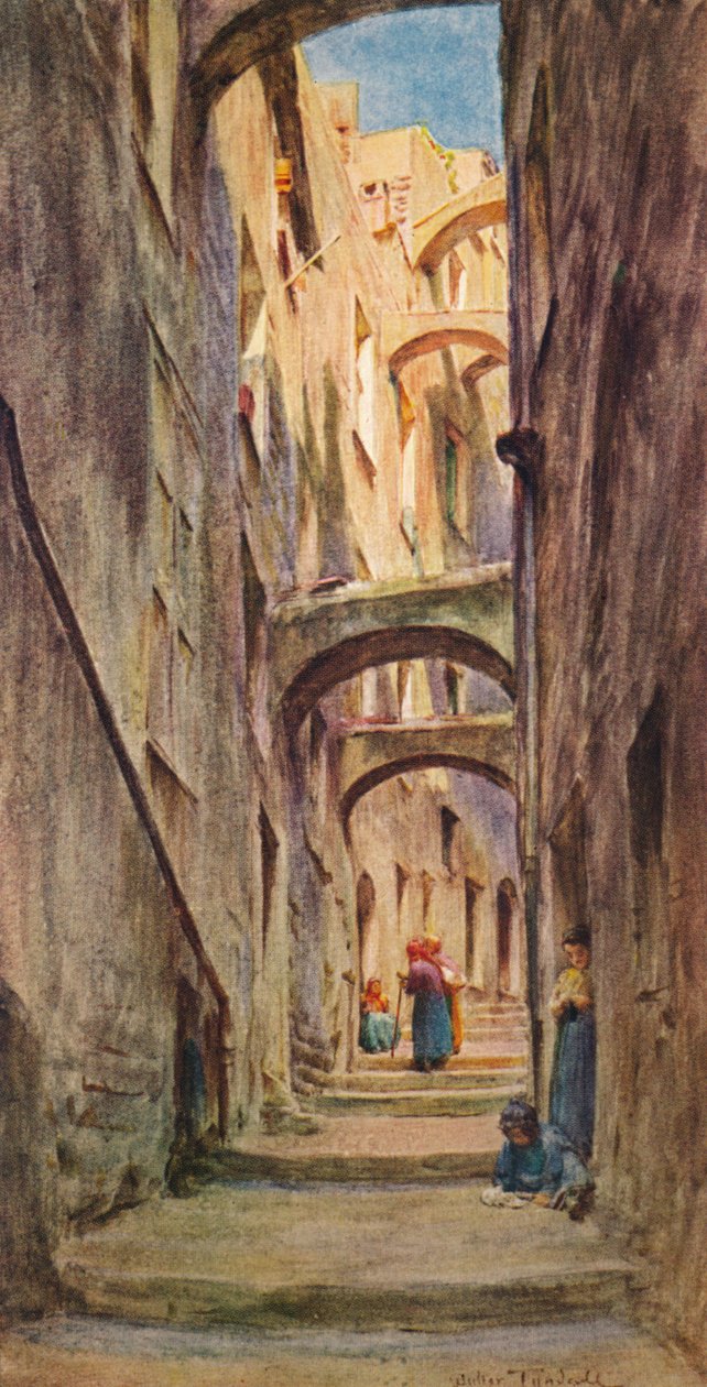 Vicolo della Providenza, San Remo, vers 1910, 1912 - Walter Frederick Roofe Tyndale