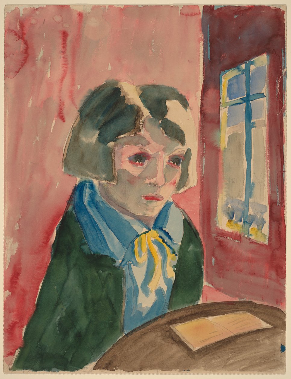 Jeune fille à la fenêtre - Walter Gramatte