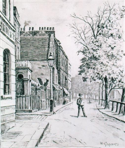 Huit cloches et Cheyne Walk, Chelsea - Walter Greaves