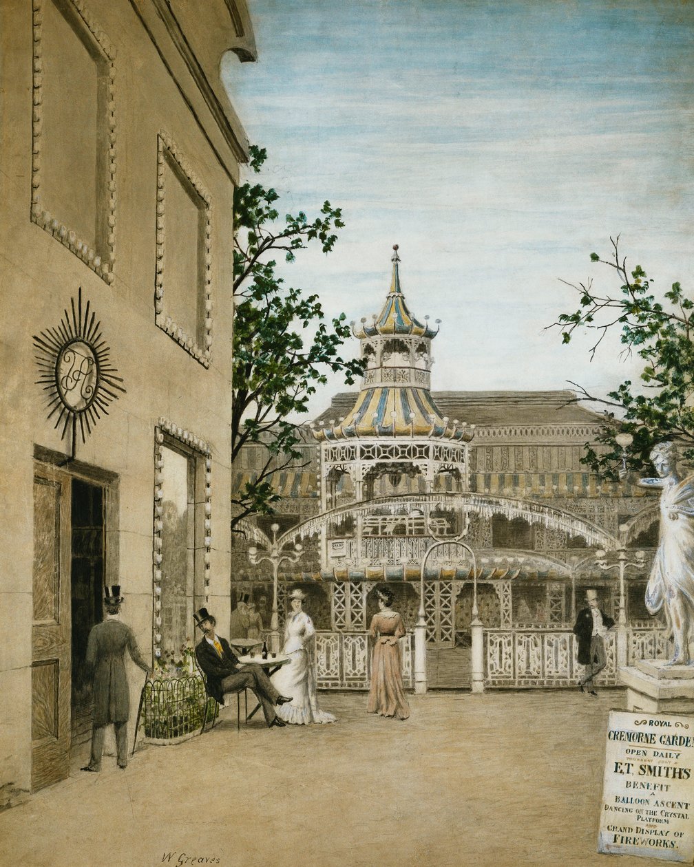 James McNeill Whistler dans les jardins de Cremorne, Chelsea - Walter Greaves