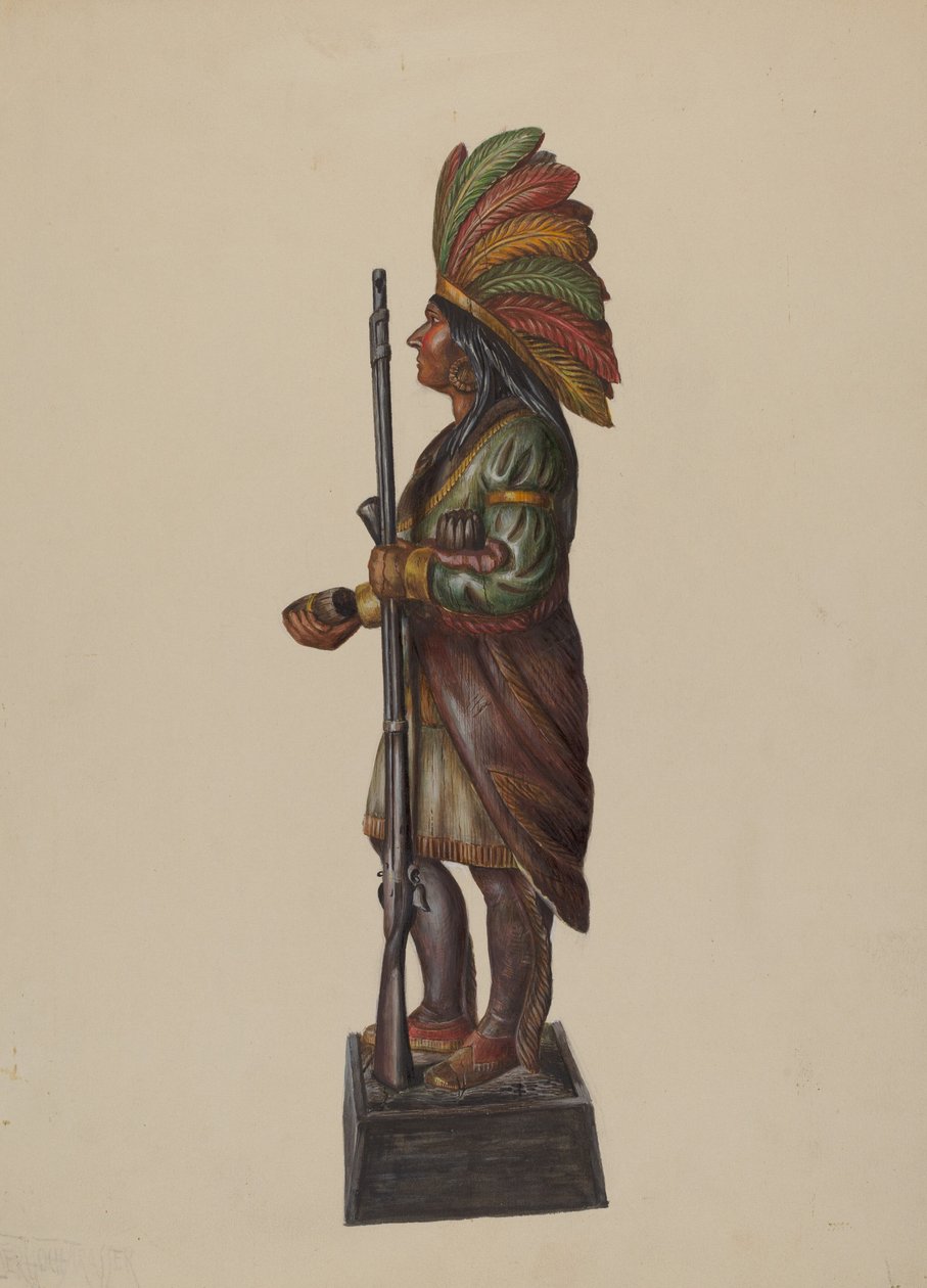 Indien de Magasin de Cigares, vers 1936 - Walter Hochstrasser