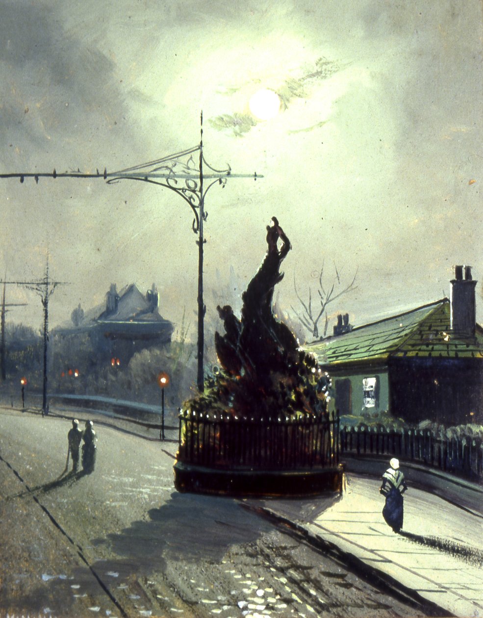 Le Chêne Original la Nuit, à Headingley - Walter Linsley (attr. to) Meegan