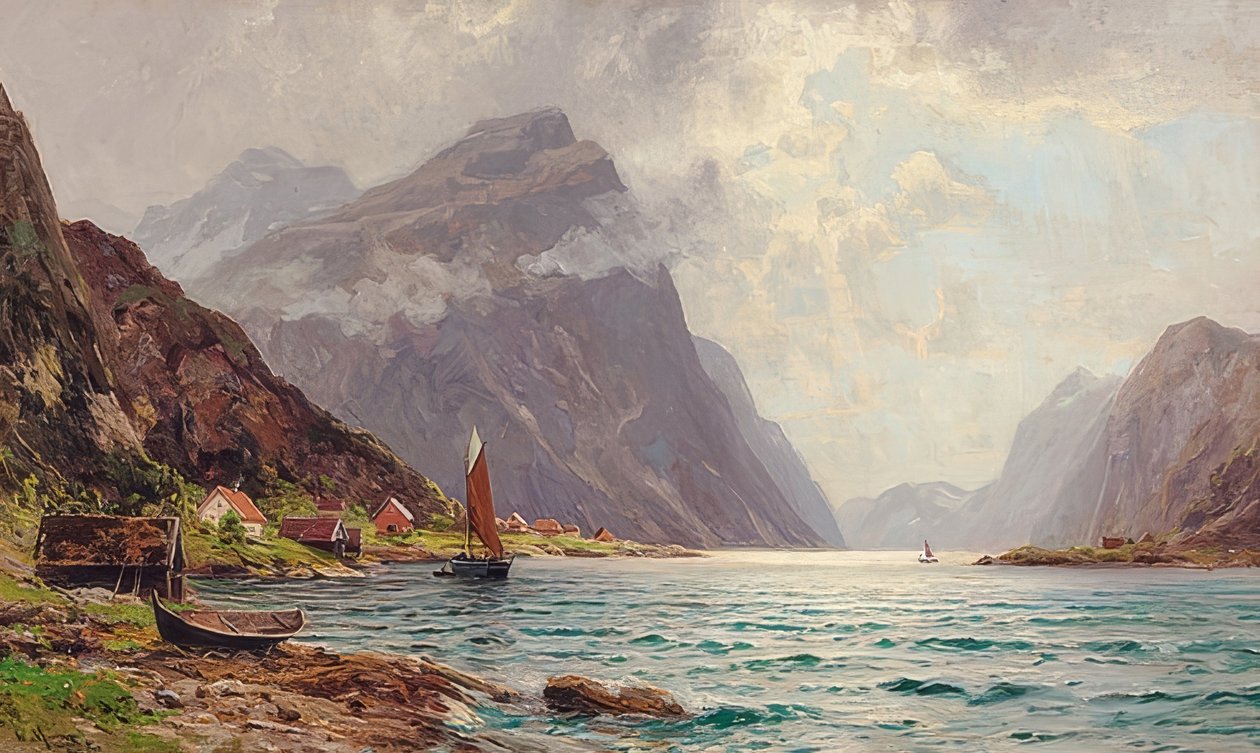 Paysage de fjord - Walter Moras