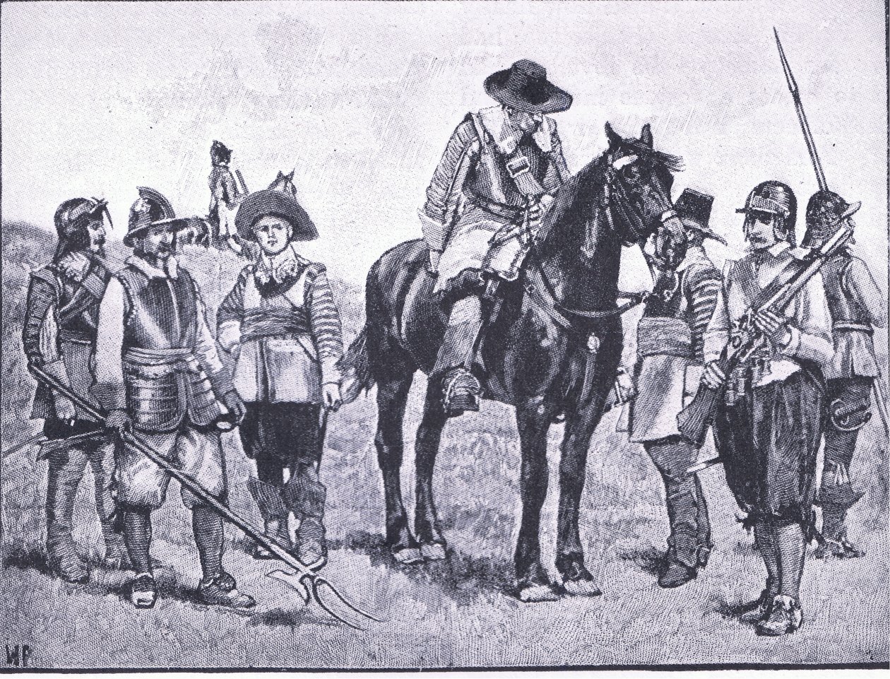 Types de soldats cromwelliens, illustration de L
