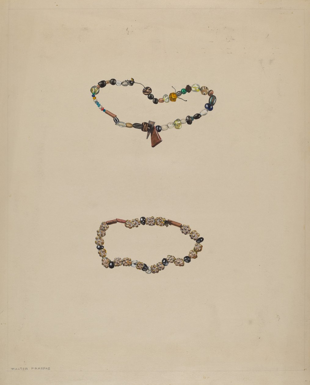 Perles de commerce, vers 1936 - Walter Praefke