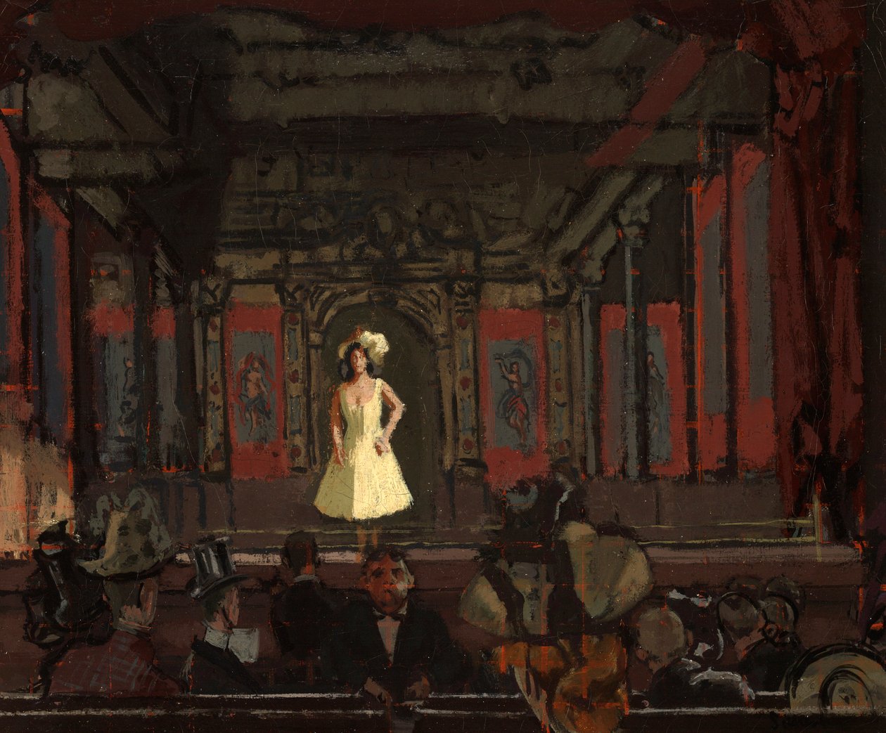 Gatti’s Hungerford Palace of Varieties. Deuxième passage de Katie Lawrence vers 1888 - Walter Richard Sickert