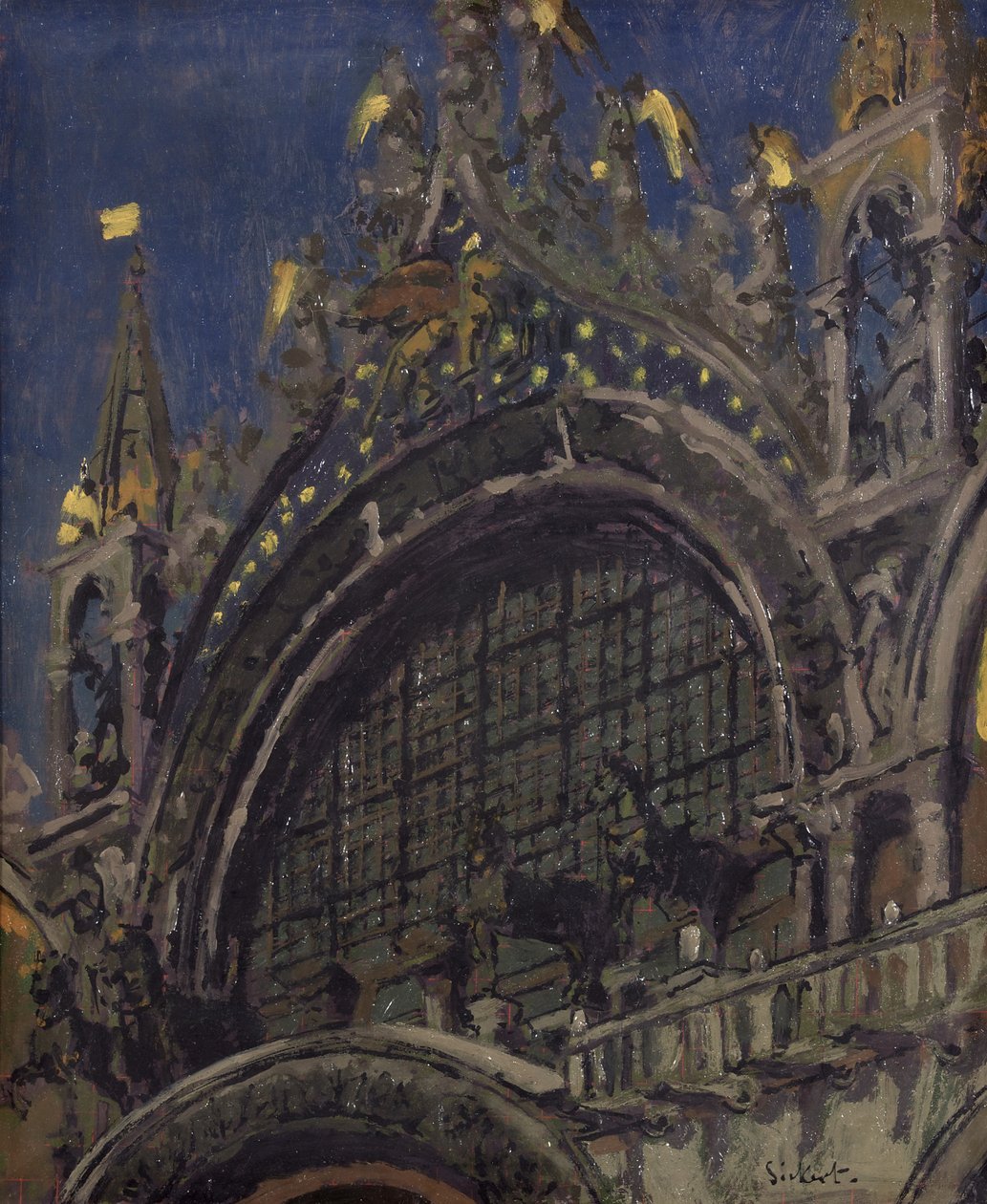 Les chevaux de Saint-Marc, Venise - Walter Richard Sickert
