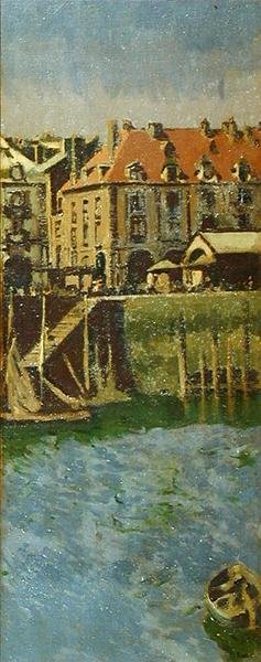 La Darse (Le Port Intérieur) Dieppe - Walter Richard Sickert