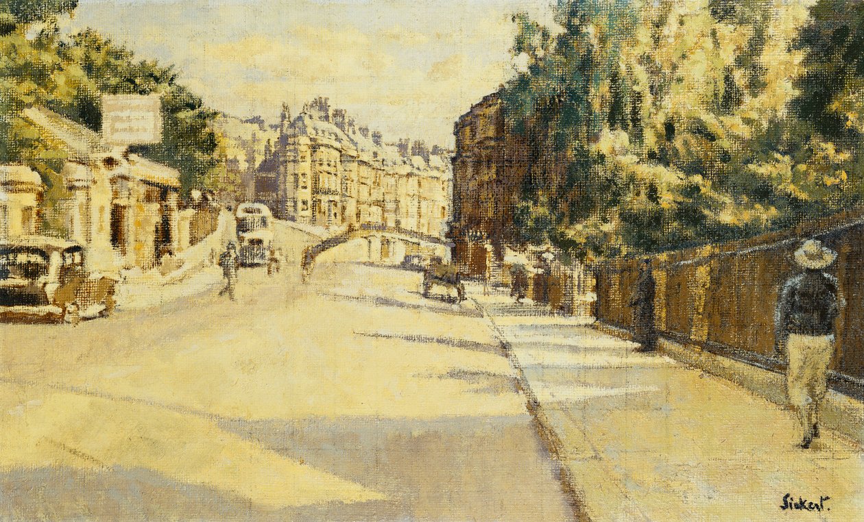 Rue de Londres, Bath, en direction de Walcot, vers 1939 - Walter Richard Sickert